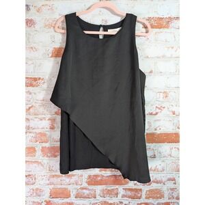 Ripe Nursing Top Women L Black Metric Sleeveless Blouse Maternity NWT‎ $89